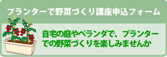 プランターで野菜づくり講座（春夏野菜）